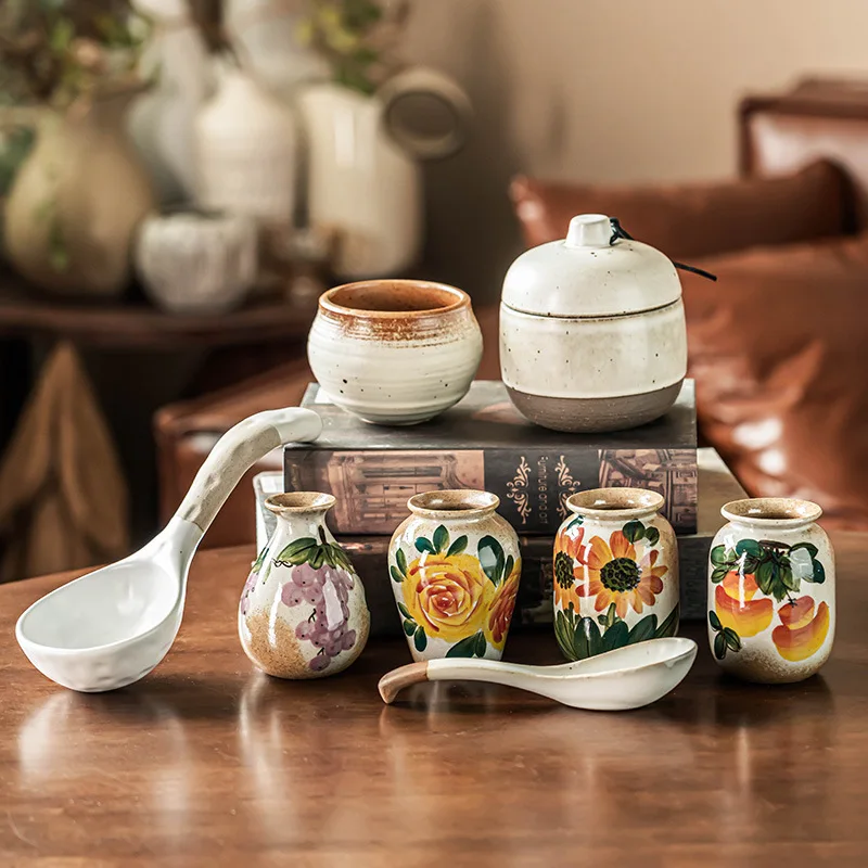 YFY retro style coarse pottery series vase ornament collection home Japanese kitchen storage jars tableware ceramic dessert jars
YFY retro style coarse pottery series vase ornament collection home Japanese kitchen storage jars tableware ceramic dessert jars