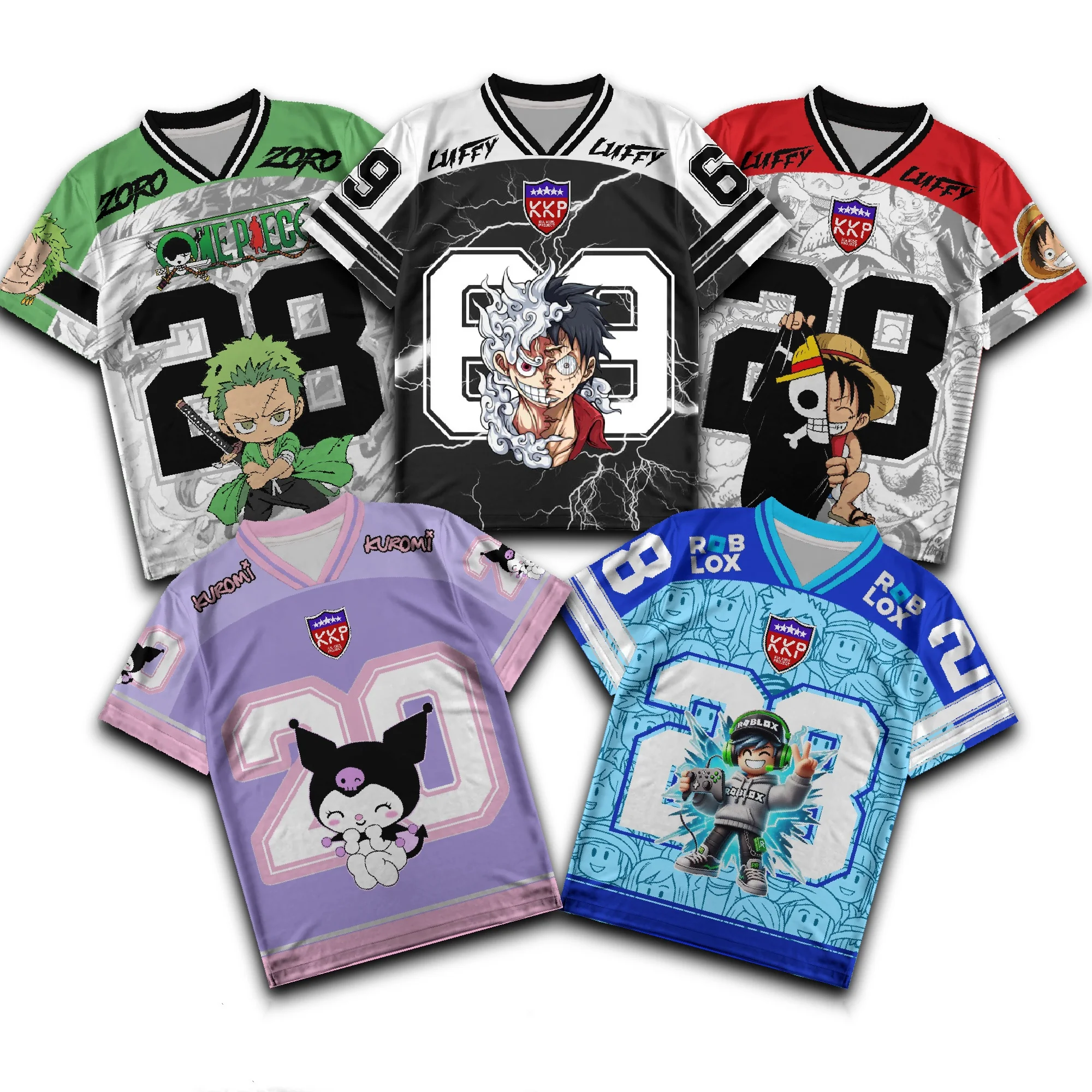 Bandai Anime One Piece Peripheral Summer Quick Drying Breathable Comfortable Parent-child Short Sleeved T-shirt
Bandai Anime One Piece Peripheral Summer Quick Drying Breathable Comfortable Parent-child Short Sleeved T-shirt