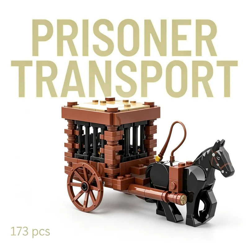 173pcs MOC Castle Lion Knights Prisoner Transport Model Building Blocks Christmas Gifts Construction Toy Brick Kids Education
173pcs MOC Castle Lion Knights Prisoner Transport Model Building Blocks Christmas Gifts Construction Toy Brick Kids Education