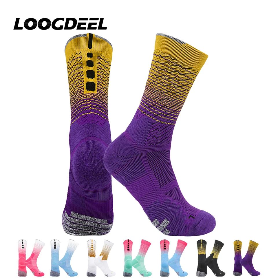 Loogdeel 1 Pair Men's Basketball Socks Middle Thickened Breathable Towel Bottom Colorful Fitness Running Cycling Sports Socks
Loogdeel 1 Pair Men's Basketball Socks Middle Thickened Breathable Towel Bottom Colorful Fitness Running Cycling Sports Socks