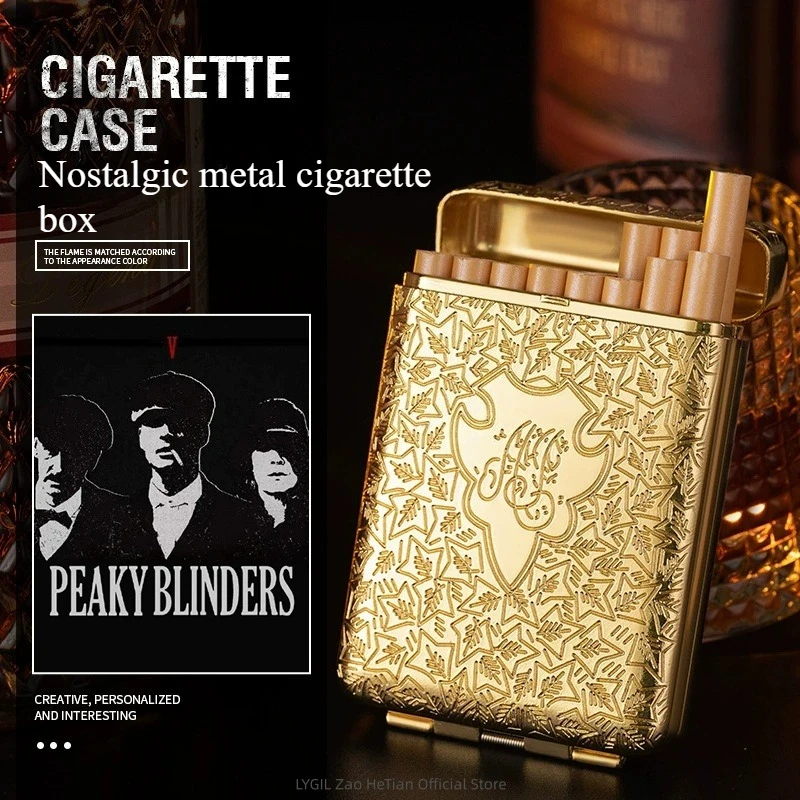 Retro Metal Cigarette Box, Personalized Nostalgic Three-dimensional Embossed Pattern, 16-pack, 20-pack Cigarette Box 
Retro Metal Cigarette Box, Personalized Nostalgic Three-dimensional Embossed Pattern, 16-pack, 20-pack Cigarette Box