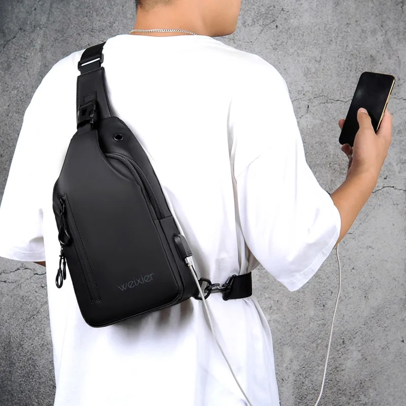 MACHOSSY New Fashion Chest Bag Men's Crossbody Bag Waterproof Shoulder Bag with USB Charging Short Trip For Male Travel Pack bag
MACHOSSY New Fashion Chest Bag Men's Crossbody Bag Waterproof Shoulder Bag with USB Charging Short Trip For Male Travel Pack bag
