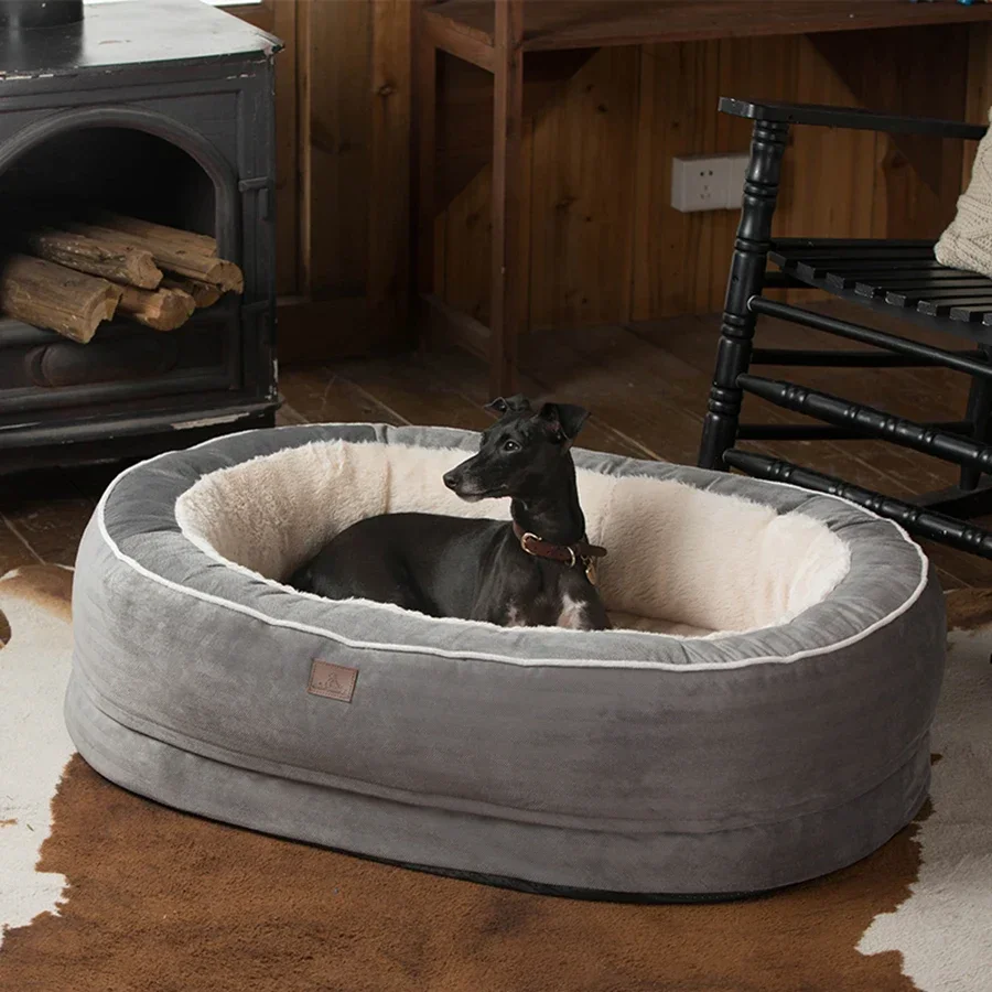 Big Dog Bed Large Size Round High Enclosure Foam Knit Good Quality Indestructible Nest Non Slip Cama Perro Home Dog Accessories
Big Dog Bed Large Size Round High Enclosure Foam Knit Good Quality Indestructible Nest Non Slip Cama Perro Home Dog Accessories