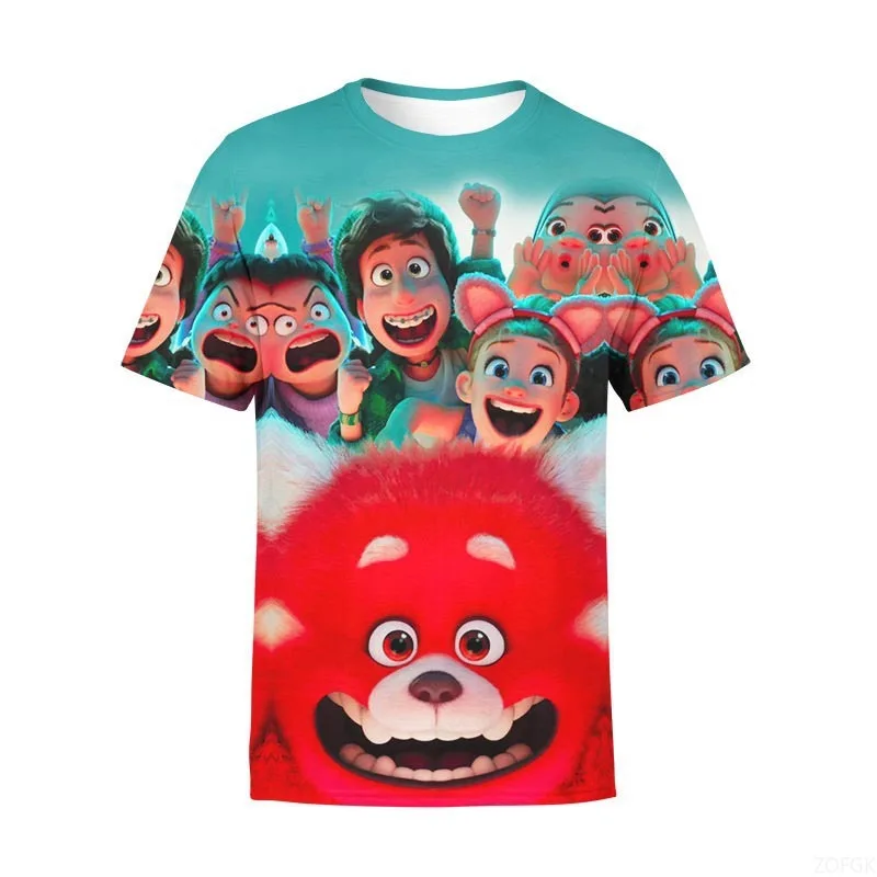 Summer Children's Short Sleeved Cartoon Anime Youth Transformation Record Turning Red 3D Printed Casual Children's T-shirt
Summer Children's Short Sleeved Cartoon Anime Youth Transformation Record Turning Red 3D Printed Casual Children's T-shirt