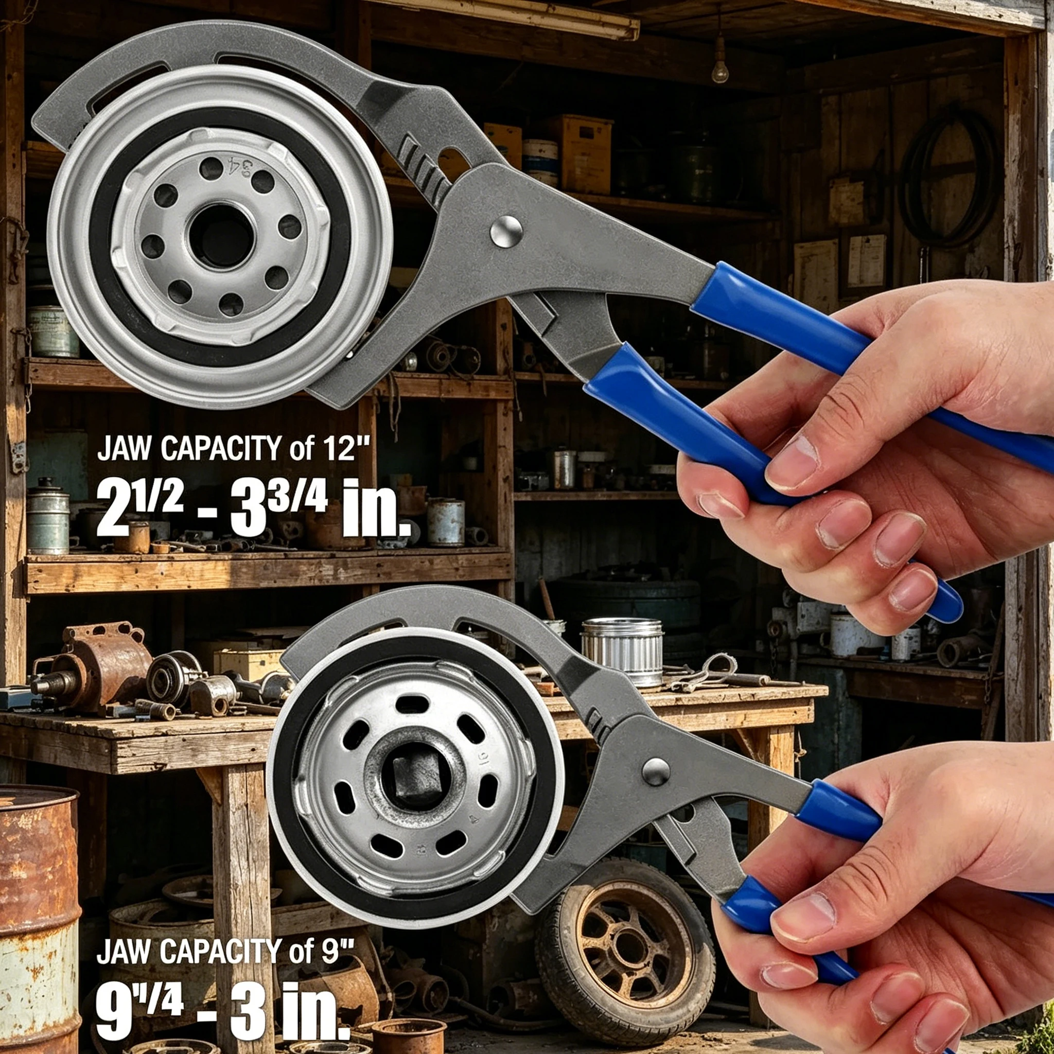 Hot sell 9/12" Oil Filter Pliers Clamp Type Wrench Adjustable Hand Tools Oil Filter 45# Steel Filter Removal Tool
Hot sell 9/12" Oil Filter Pliers Clamp Type Wrench Adjustable Hand Tools Oil Filter 45# Steel Filter Removal Tool