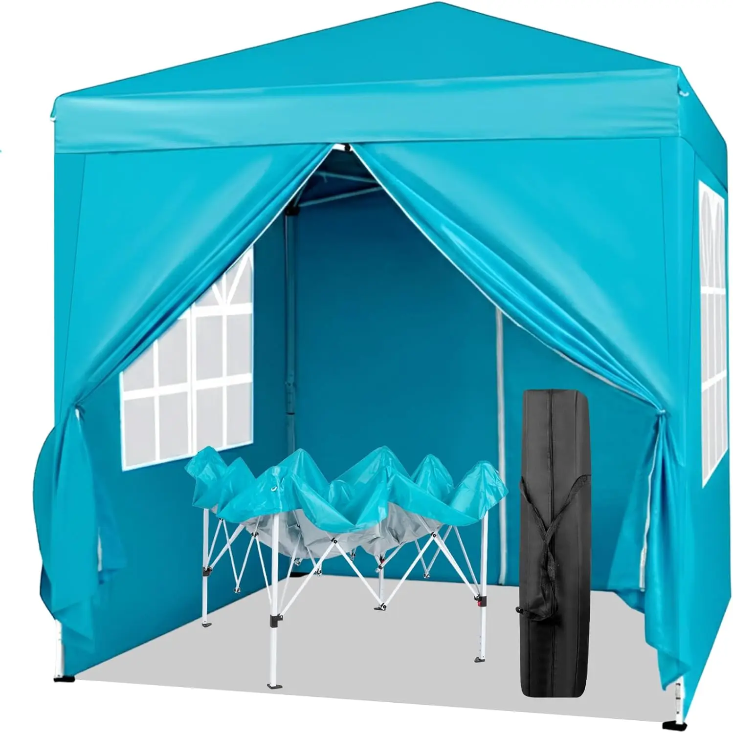 6.5x6.5 Pop Up Canopy Tent with Sidewalls, Outdoor Gazebo Canopy Tent, Patio Event Tents Outdoor Event Shelter for Parties (Lake
6.5x6.5 Pop Up Canopy Tent with Sidewalls, Outdoor Gazebo Canopy Tent, Patio Event Tents Outdoor Event Shelter for Parties (Lake