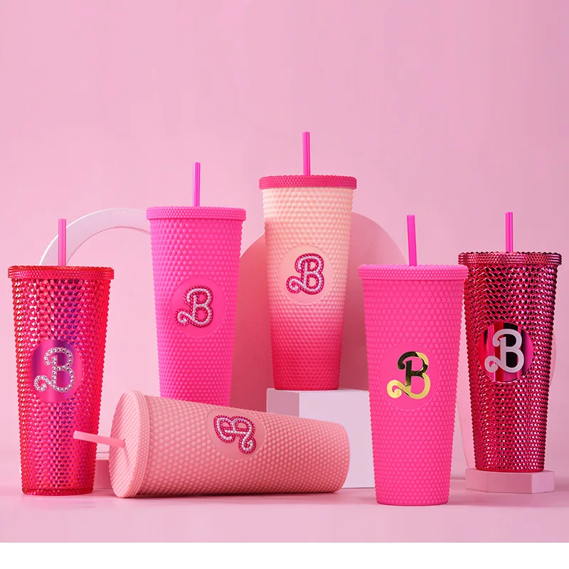 Y2K 710Ml Water Cup New Kawaii Barbie Anime Cute Cartoon Plastic Double Layer Straw Cup Large Capacity Sweet Girl Pink Bow Cup
Y2K 710Ml Water Cup New Kawaii Barbie Anime Cute Cartoon Plastic Double Layer Straw Cup Large Capacity Sweet Girl Pink Bow Cup