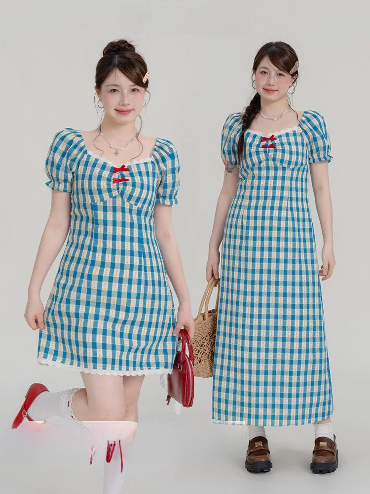 Новая женская юбка-трапеция больших размеров синего цвета в клетку, с длинными рукавами, в корейском стиле, из смесового хлопка, для повседневной носки
Новая женская юбка-трапеция больших размеров синего цвета в клетку, с длинными рукавами, в корейском стиле, из смесового хлопка, для повседневной носки