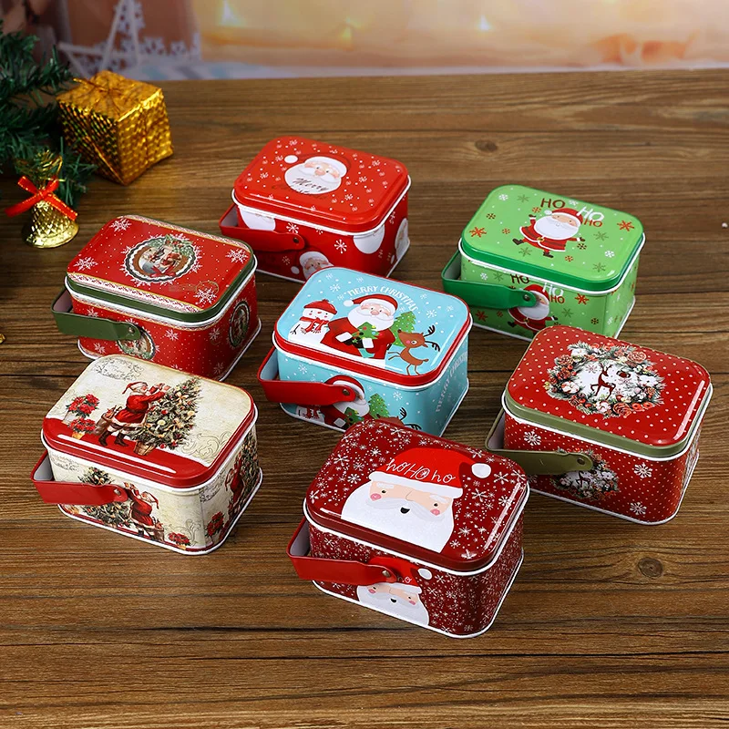 Metal Biscuit Box Reusable New Handheld Gift Box Decorative Tin Box for Christmas
Metal Biscuit Box Reusable New Handheld Gift Box Decorative Tin Box for Christmas