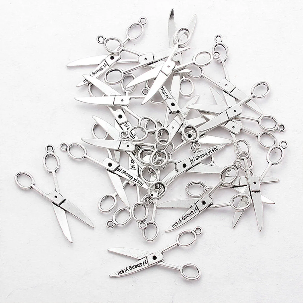 40pcs Scissors Pendant Charm Alloy Jewelry Making Accessories Necklace Bracelet Keychain Creative Unique Stylish
40pcs Scissors Pendant Charm Alloy Jewelry Making Accessories Necklace Bracelet Keychain Creative Unique Stylish
