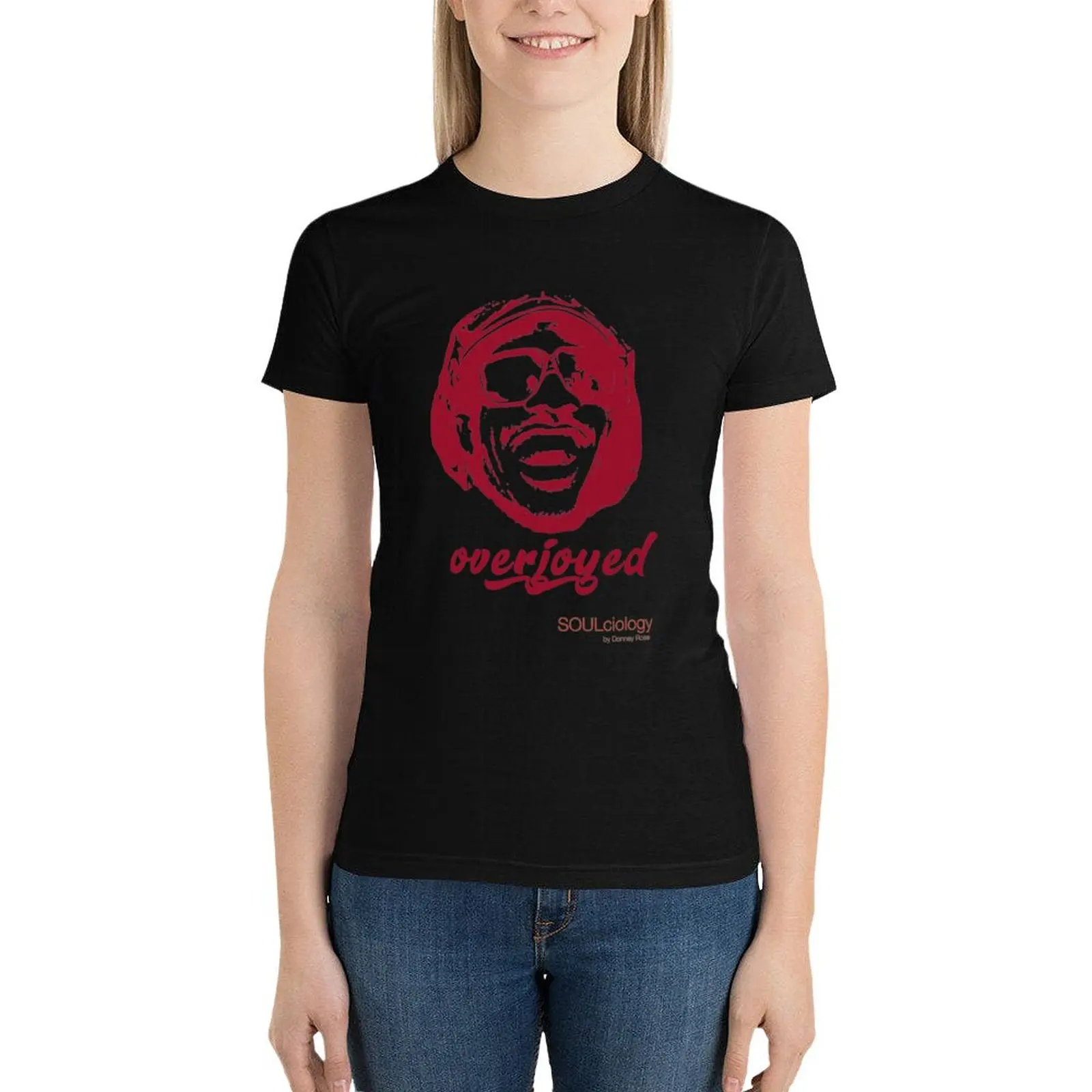 Stevie Wonder Overjoyed T-Shirt female vintage clothes cute tops black t shirts for Women
Stevie Wonder Overjoyed T-Shirt female vintage clothes cute tops black t shirts for Women