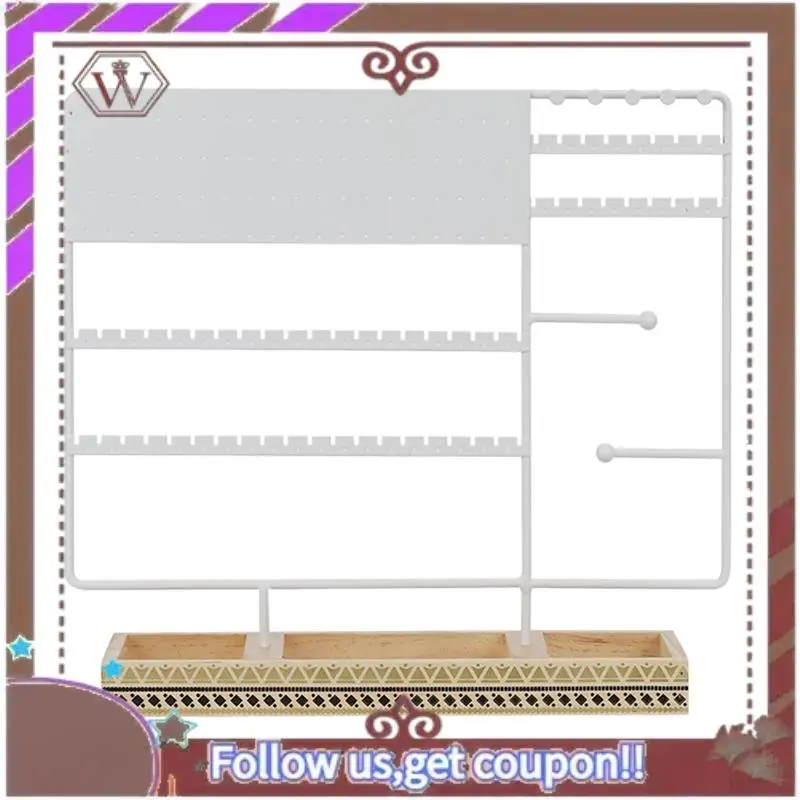 Multifunction Jewelry Rack Solid Wood Base Ring Storage Box Earring Jewelry Rack Necklaces Rings Jewelry Box Easy Install White
Multifunction Jewelry Rack Solid Wood Base Ring Storage Box Earring Jewelry Rack Necklaces Rings Jewelry Box Easy Install White