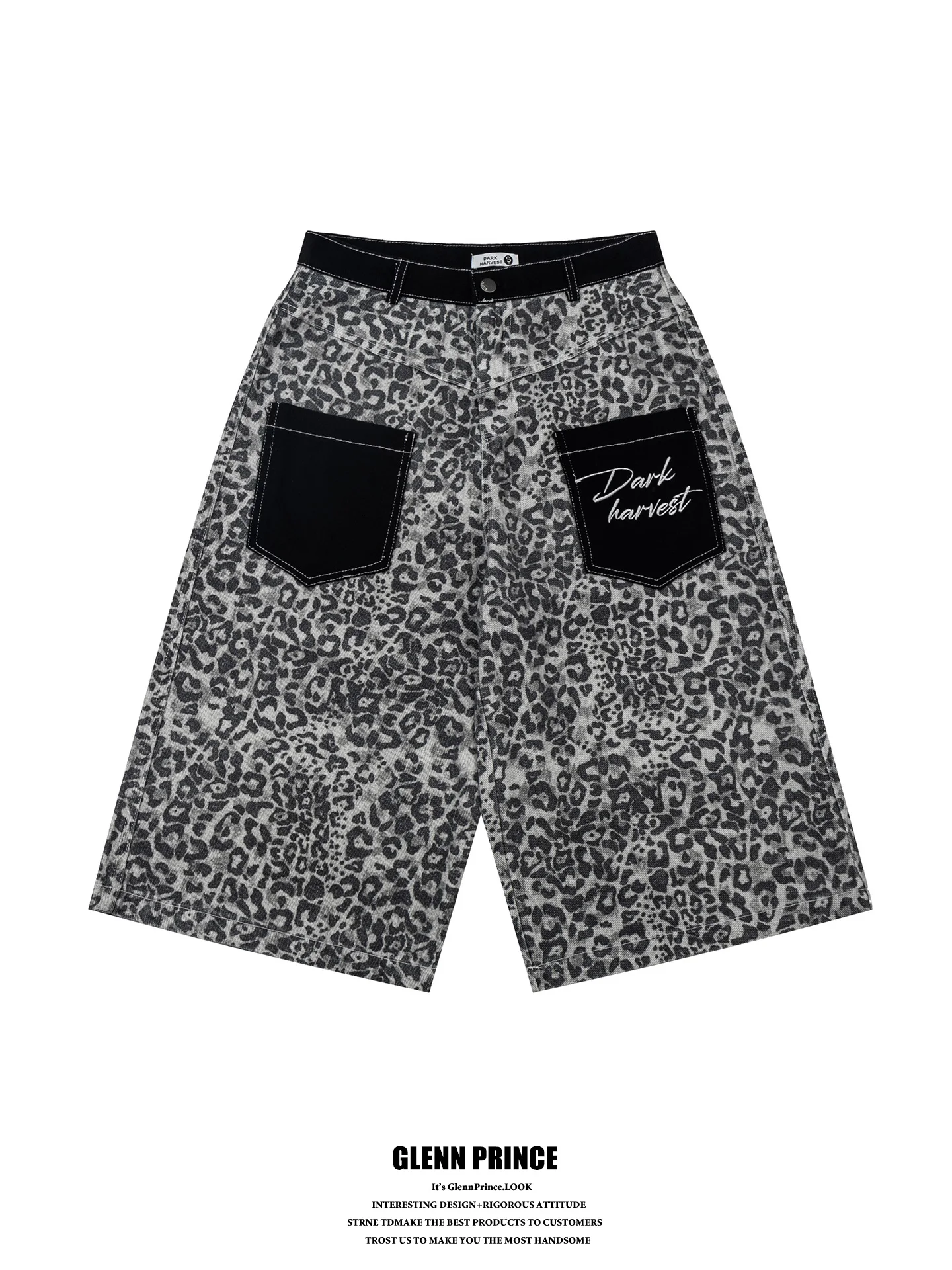 American Street Style Men's Wide Leg Short Pants with Pocket Leopard Print Six Seven Length Cotton Casual Summer Shorts
American Street Style Men's Wide Leg Short Pants with Pocket Leopard Print Six Seven Length Cotton Casual Summer Shorts