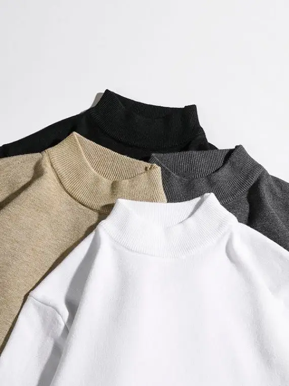 Мужской теплый повседневный свитер с высоким воротником, свободного кроя, из полиэфирного волокна, однотонный, для осени и зимы...
Мужской теплый повседневный свитер с высоким воротником, свободного кроя, из полиэфирного волокна, однотонный, для осени и зимы...