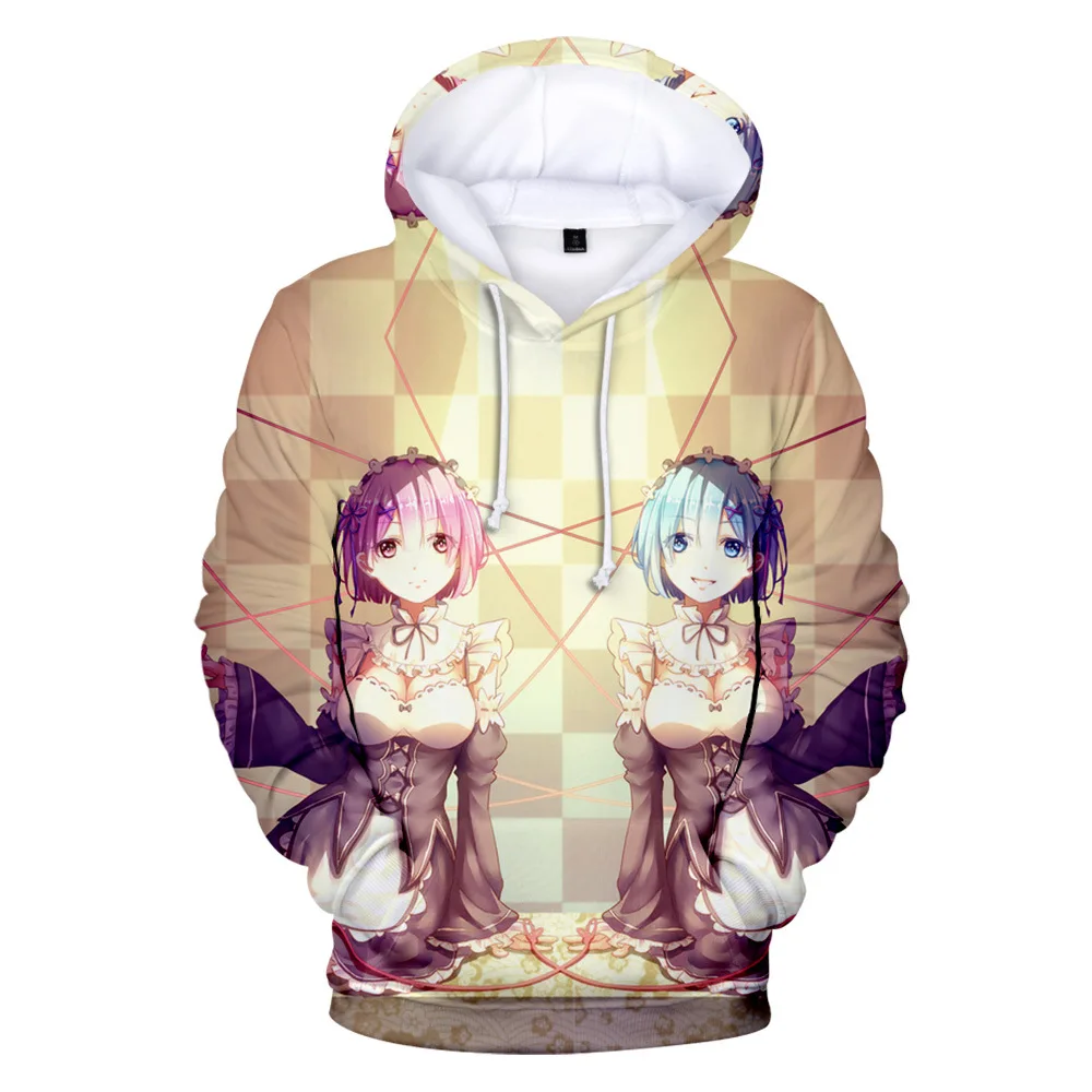 Popular Comfortable Anime Re Zero Rem and Ram 3D print Hoodies Sweatshirts Men/Women Sweatshirt Adult/Child Casual Pullovers
Popular Comfortable Anime Re Zero Rem and Ram 3D print Hoodies Sweatshirts Men/Women Sweatshirt Adult/Child Casual Pullovers