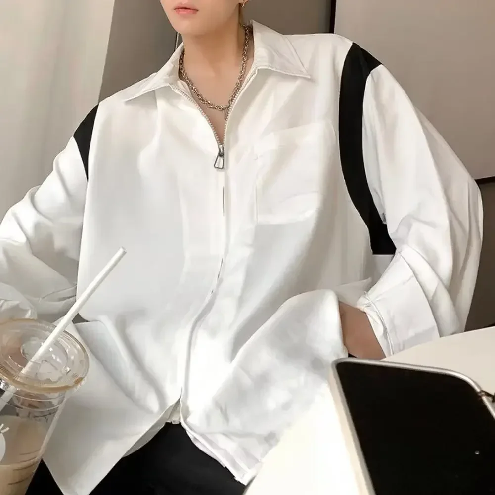 Casual Casual Long Sleeve Tops Casual Style Contrast Color Pattern Lapel Neckline Polyester Fabric For Autumn Wear
Casual Casual Long Sleeve Tops Casual Style Contrast Color Pattern Lapel Neckline Polyester Fabric For Autumn Wear