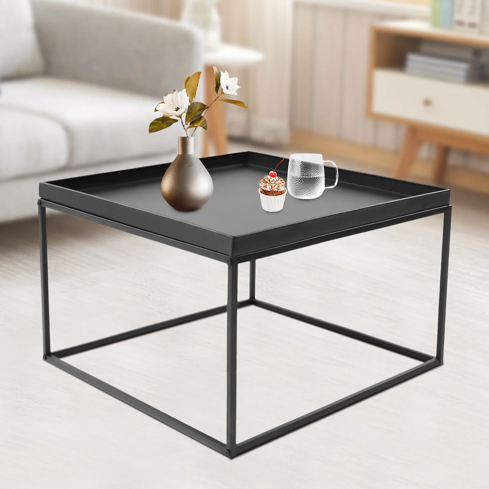 Modern Square Coffee Table Elegant End/side Table Display Stand For Home Office
Modern Square Coffee Table Elegant End/side Table Display Stand For Home Office