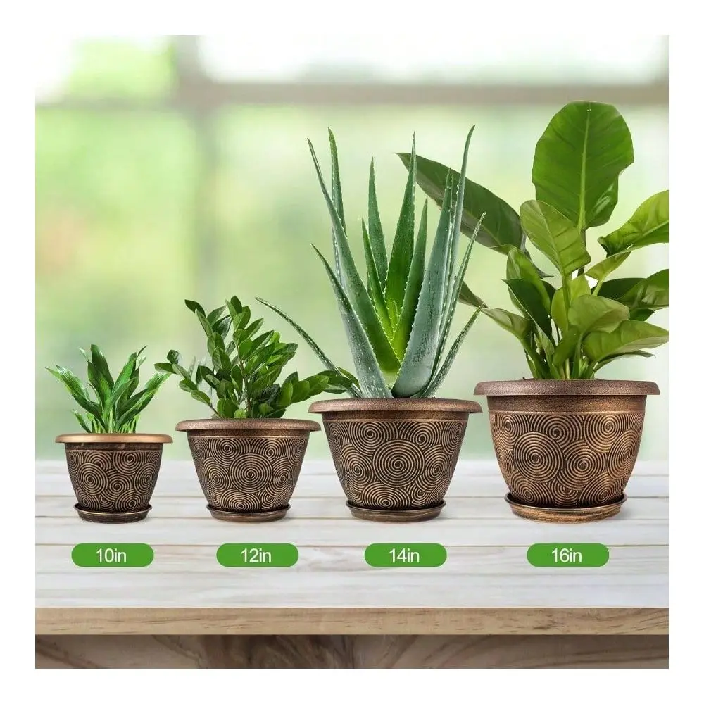 Flower Pots Planters Indoor Plants, 3 Pack 10 Inch White Plant Pots With Drainage Hole Tray, Modern Decorative Large Plant Pot
Flower Pots Planters Indoor Plants, 3 Pack 10 Inch White Plant Pots With Drainage Hole Tray, Modern Decorative Large Plant Pot