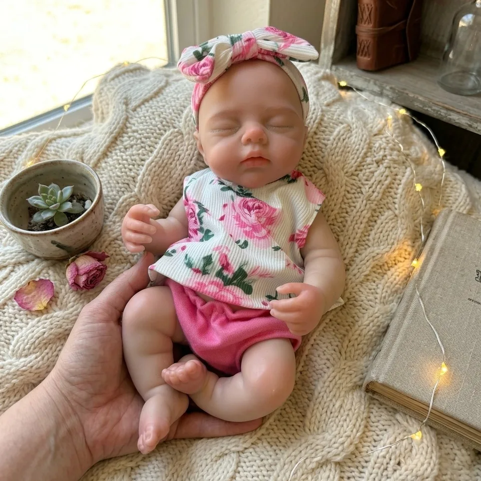 13 Inch Handmade Soft Touch Full Body Sleeping Newborn Silicone Doll - Perfect for Birthday Gifts
13 Inch Handmade Soft Touch Full Body Sleeping Newborn Silicone Doll - Perfect for Birthday Gifts