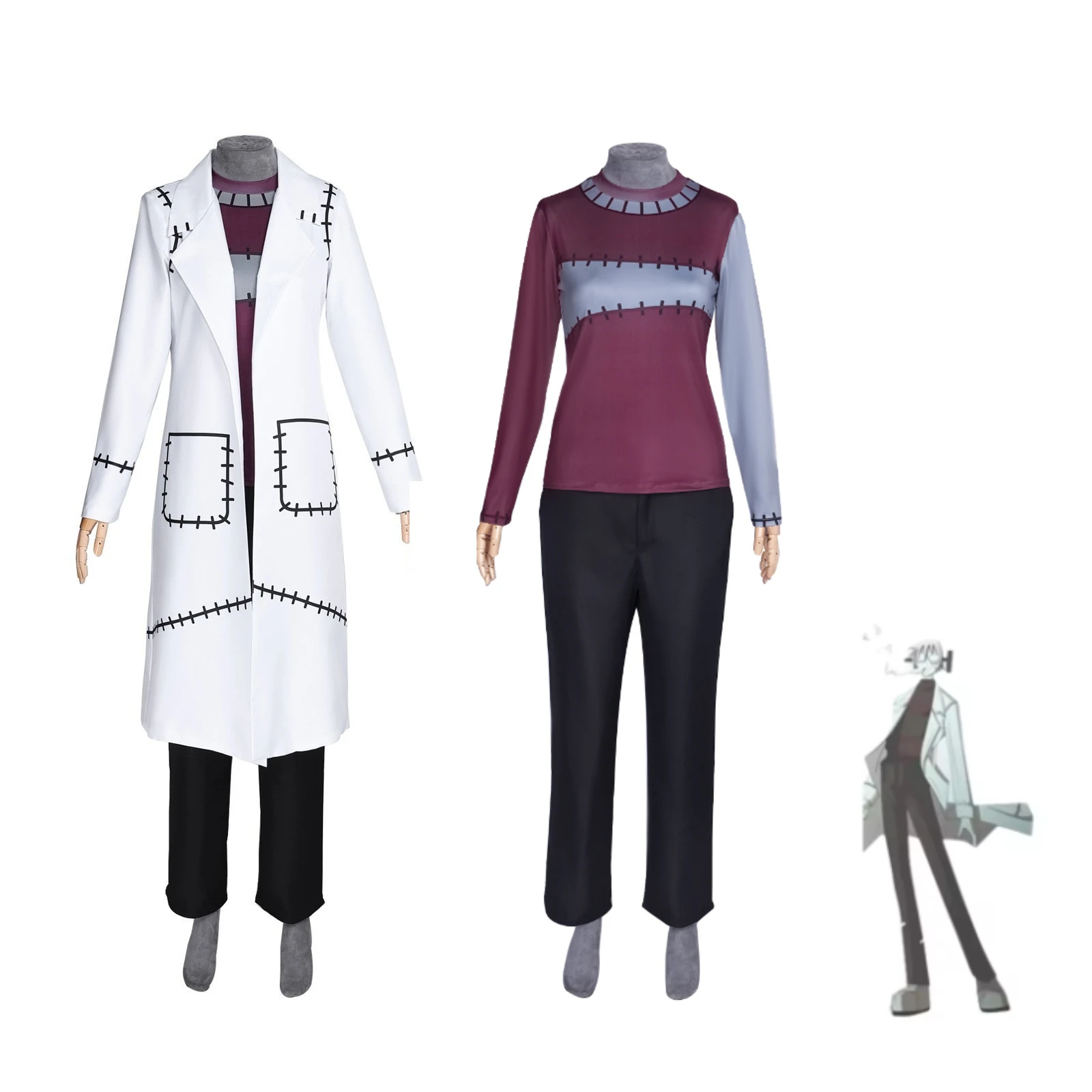 Dr Stein Cosplay Costume Anime Soul Eater Roleplay Doctor White Long Coat Trench Top Uniform Party Halloween Carnival Suit
Dr Stein Cosplay Costume Anime Soul Eater Roleplay Doctor White Long Coat Trench Top Uniform Party Halloween Carnival Suit