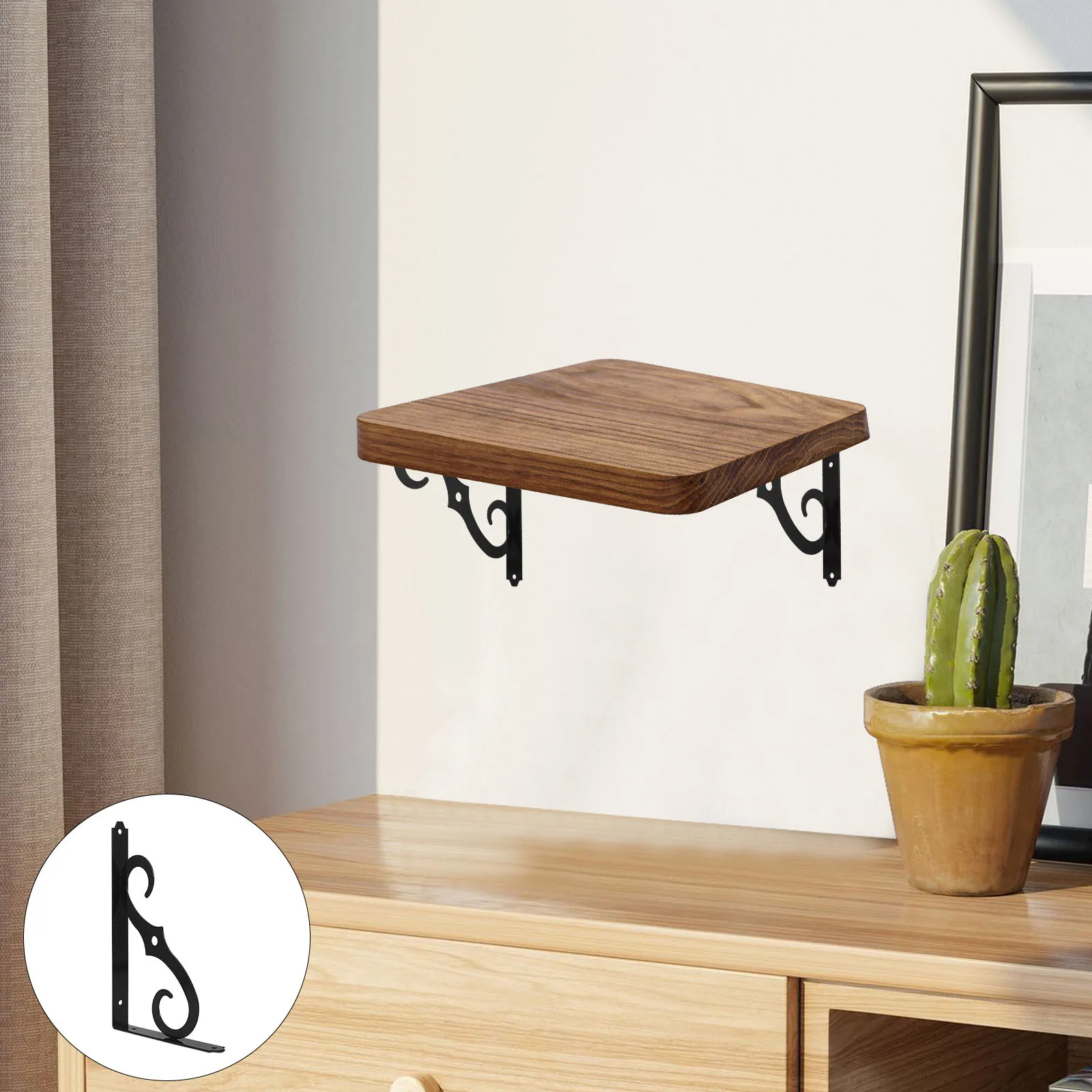 6Pcs Wall Shelf Bracket Heavy Duty Iron Right Angle Black Matte Finish Rust Resistant Scratch Proof Space Saving for Small
6Pcs Wall Shelf Bracket Heavy Duty Iron Right Angle Black Matte Finish Rust Resistant Scratch Proof Space Saving for Small