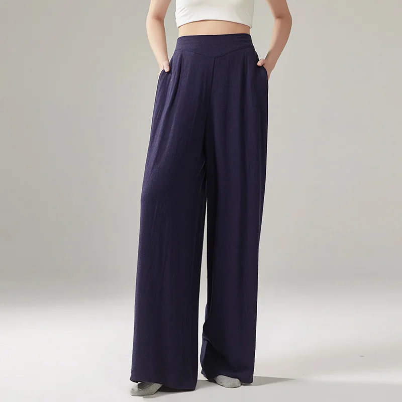 Modern dance pants cloud cotton and linen pants autumn and winter versatile new linen color loose training wide-leg pants
Modern dance pants cloud cotton and linen pants autumn and winter versatile new linen color loose training wide-leg pants