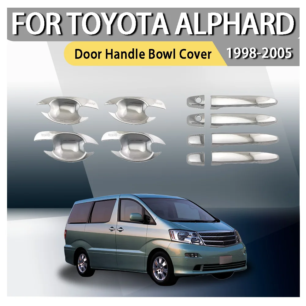 For Toyota Alphard 1998 2001 2003 2005 Door Handle Cover of door handle bowl Chrome Accessories Stickers Car Styling
For Toyota Alphard 1998 2001 2003 2005 Door Handle Cover of door handle bowl Chrome Accessories Stickers Car Styling
