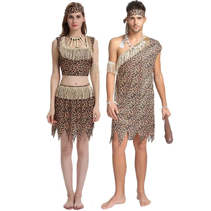 Adult African Primitive Indian Leopard Print Outfit Performance Costume Men's Style Wild Man Suit Halloween Stage Clothing
Adult African Primitive Indian Leopard Print Outfit Performance Costume Men's Style Wild Man Suit Halloween Stage Clothing