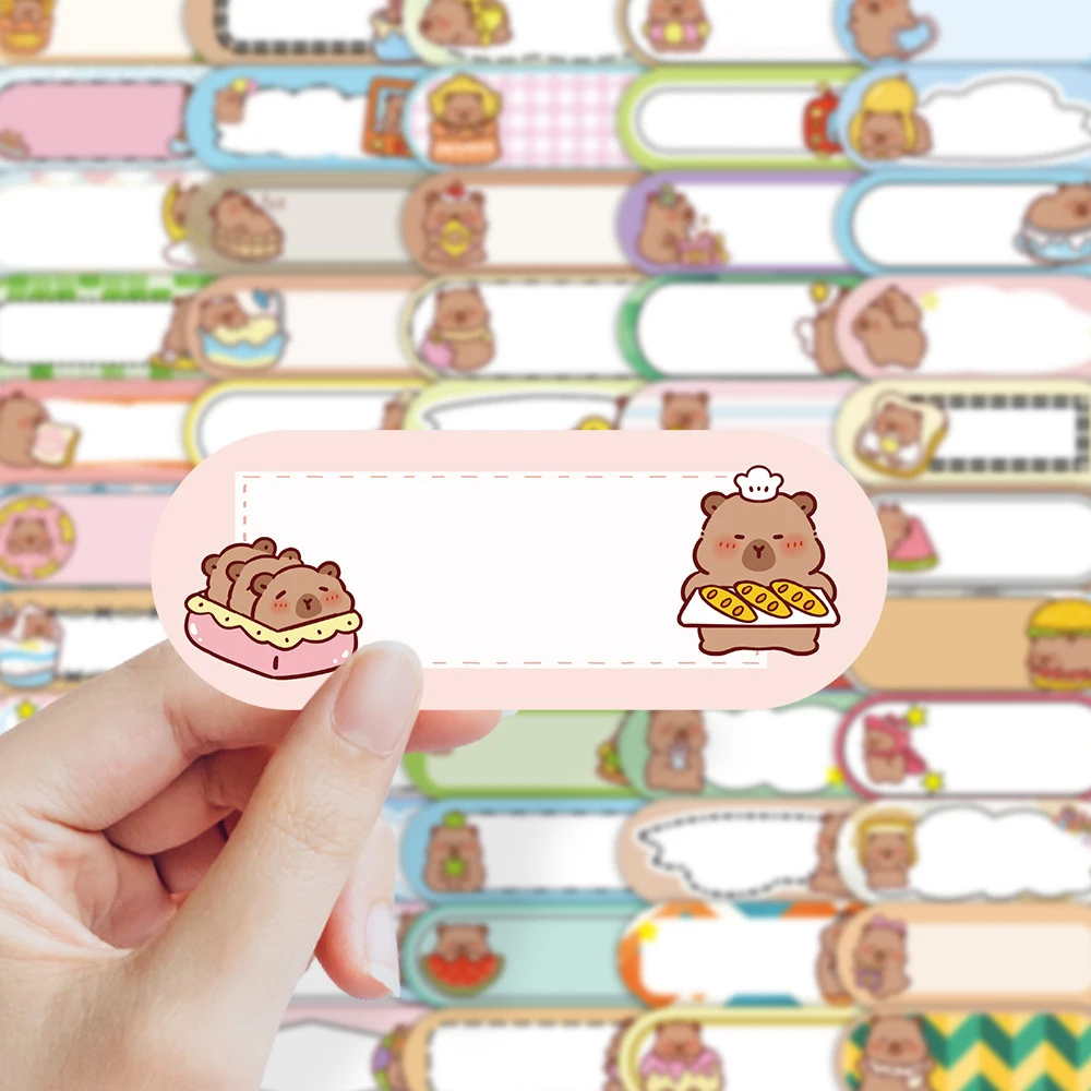 10/30/60pcs Cartoon Cute Capybara Style Name Label Stickers Funny Graffiti Decals DIY Notebook Laptop Decoration Sticker Kid Toy
10/30/60pcs Cartoon Cute Capybara Style Name Label Stickers Funny Graffiti Decals DIY Notebook Laptop Decoration Sticker Kid Toy