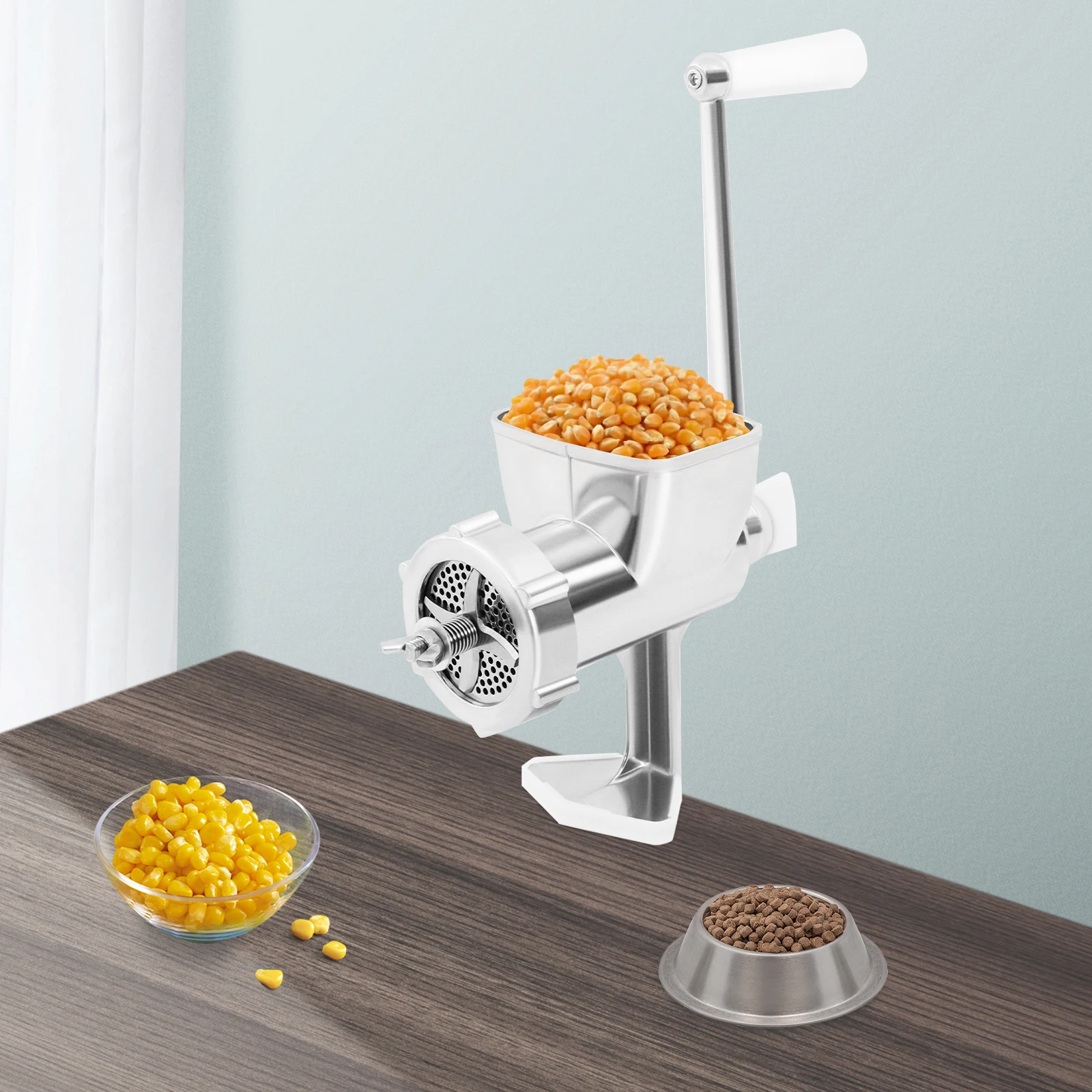 Manual Pet Food Pellet Machine, Animal Feed Bait Granulator Pelleter with 4 Blades and 4 Gaskets for Home, Pet Stores, Zoos
Manual Pet Food Pellet Machine, Animal Feed Bait Granulator Pelleter with 4 Blades and 4 Gaskets for Home, Pet Stores, Zoos