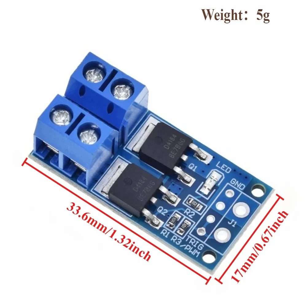 400W High Power MOSFET Driver Module PWM Regulator DC Motor Speed Controller for E-Bike Scooter DIY Electronic Switch Control Bo
400W High Power MOSFET Driver Module PWM Regulator DC Motor Speed Controller for E-Bike Scooter DIY Electronic Switch Control Bo