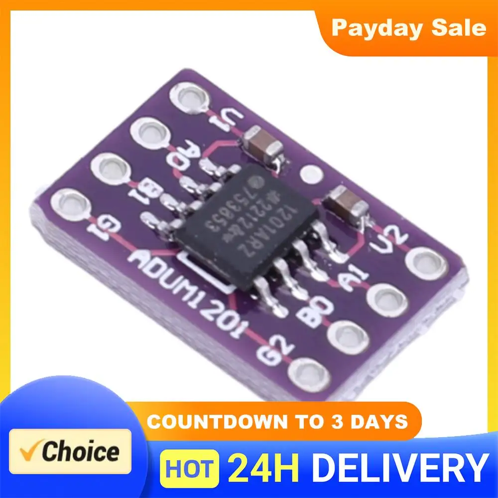 ADUM1201 Serial Magnetic Isolator Module SPI Interface Dual Channel Signal Isolation Sensor Small Replace Optocouplers for DIY