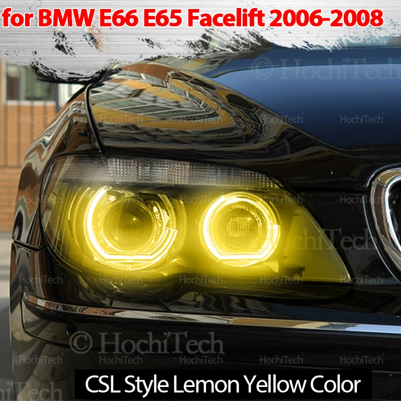 Для BMW 7-й серии E66 E65 750I 760i 750Li 760Li 2006-2008 Кольца лимонно-желтого цвета DTM U Style Light LED Angel Eyes CS CSL Style
Для BMW 7-й серии E66 E65 750I 760i 750Li 760Li 2006-2008 Кольца лимонно-желтого цвета DTM U Style Light LED Angel Eyes CS CSL Style