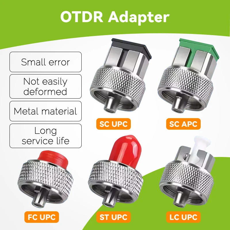 OTDR Transfer Connector FC ST SC LC APC Adaptor OTDR Fiber Optic Connector for Optical Time Domain Reflectometer Fiber Adapter
OTDR Transfer Connector FC ST SC LC APC Adaptor OTDR Fiber Optic Connector for Optical Time Domain Reflectometer Fiber Adapter