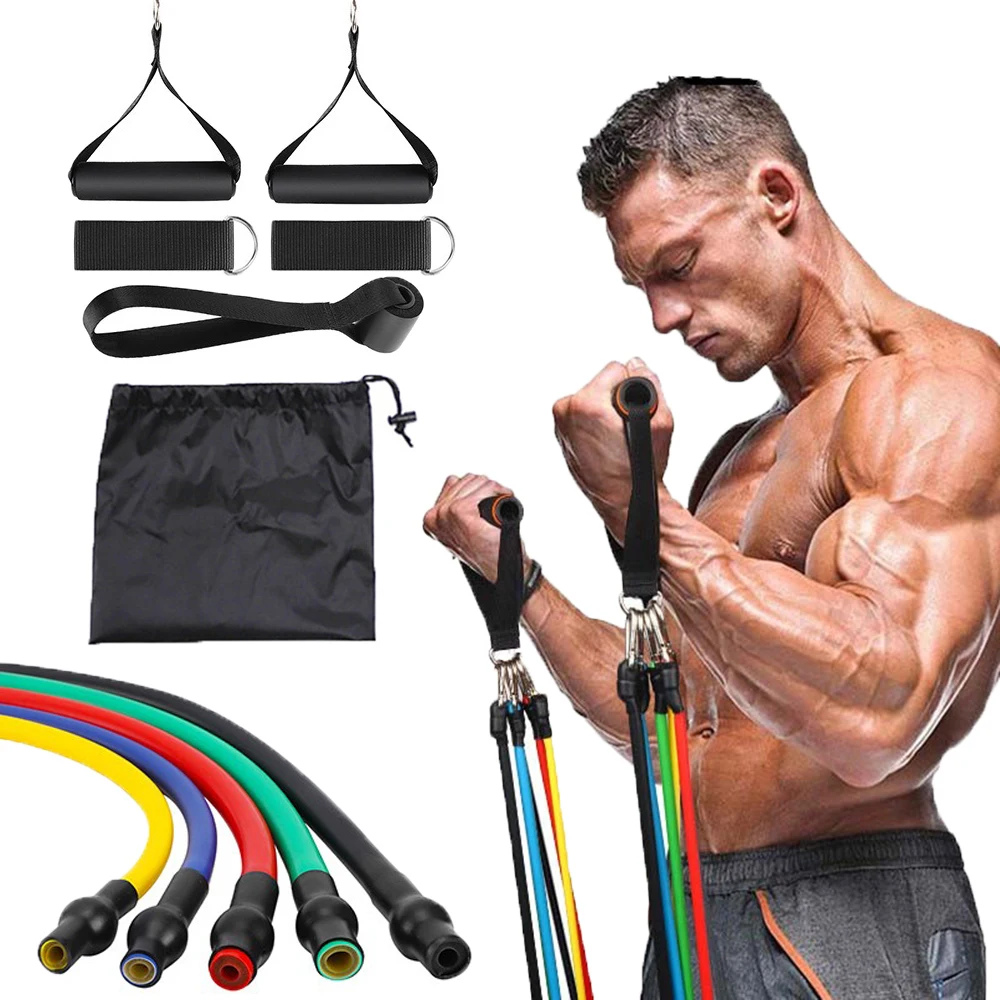 11 Pcs/set Pull Rope Yoga Resistance Bands Rubber Band Crossfit Fitness Elastic Rubber Training Workout Expander Gym Equipment
11 Pcs/set Pull Rope Yoga Resistance Bands Rubber Band Crossfit Fitness Elastic Rubber Training Workout Expander Gym Equipment