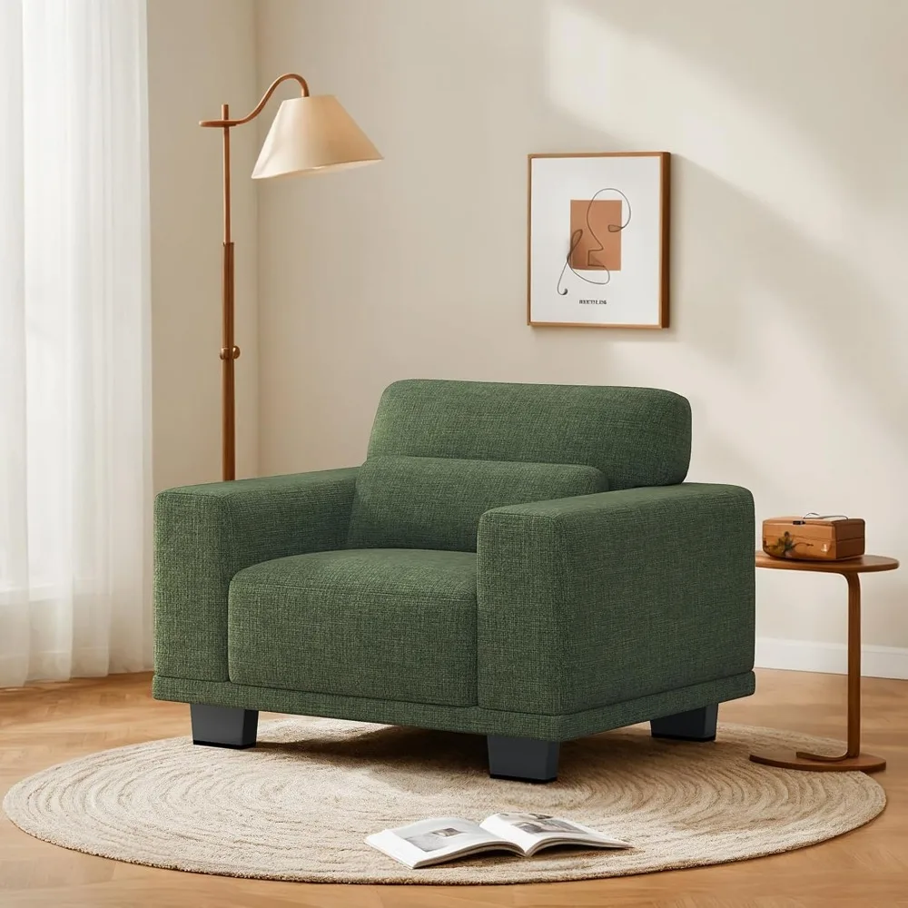 Modern Accent Chair, Oversized Armchair with Thick Cushion & Wide Seat Armrests, Reading Chair Comfy Arm Chair
Modern Accent Chair, Oversized Armchair with Thick Cushion & Wide Seat Armrests, Reading Chair Comfy Arm Chair