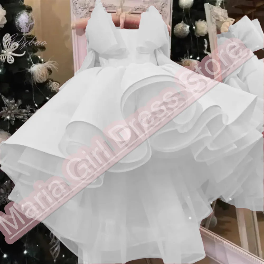 White Flower Girl Dresses For Wedding Baby Girl's Birthday Party First Communion Wedding Beauty Pageant Dress
White Flower Girl Dresses For Wedding Baby Girl's Birthday Party First Communion Wedding Beauty Pageant Dress