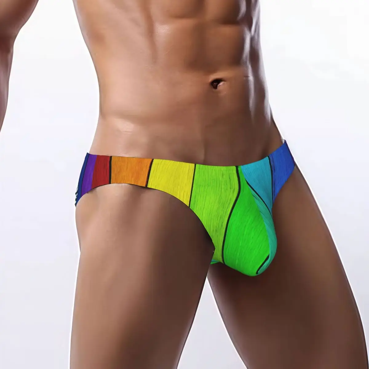 Men's Sexy Briefs Breathable Bikini Rainbow Wood Men Underpants Low Cut Man Underwear Panties
Men's Sexy Briefs Breathable Bikini Rainbow Wood Men Underpants Low Cut Man Underwear Panties