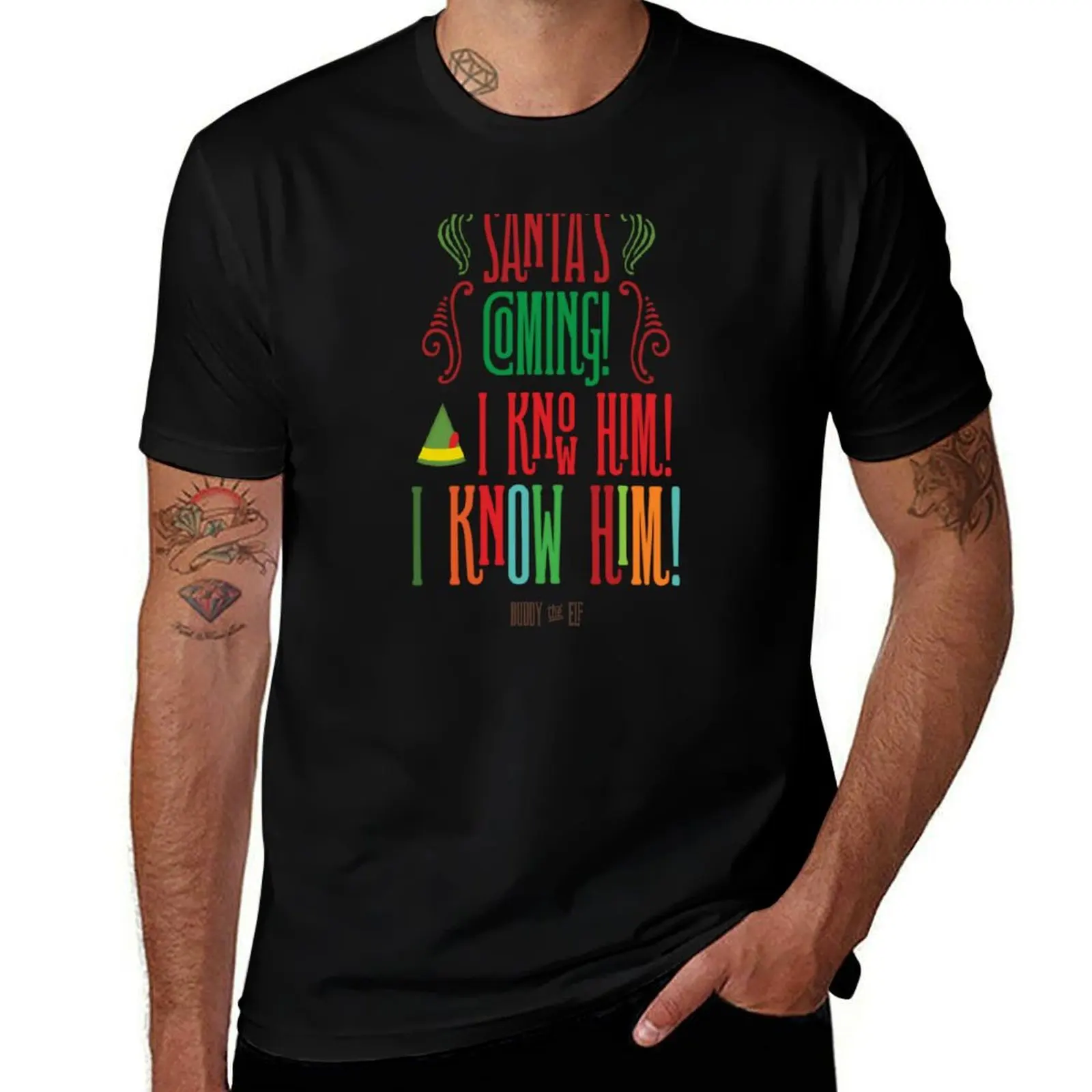 Buddy the Elf! Santa's Coming! I know him! T-Shirt Funny t-shirt anime figures summer 2025 summer top Short sleeve tee men
Buddy the Elf! Santa's Coming! I know him! T-Shirt Funny t-shirt anime figures summer 2025 summer top Short sleeve tee men