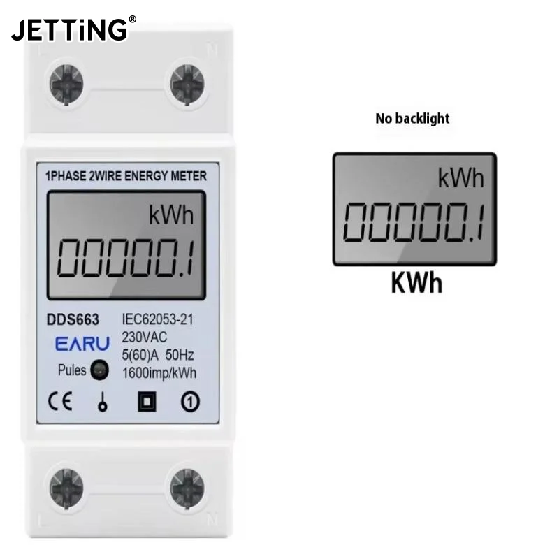 AC 220V 60A 50Hz LCD Digital Display Single Phase Electric Energy Meter KWH AC Digital Watt-Hour Meter Test Meters Din Rail 
AC 220V 60A 50Hz LCD Digital Display Single Phase Electric Energy Meter KWH AC Digital Watt-Hour Meter Test Meters Din Rail