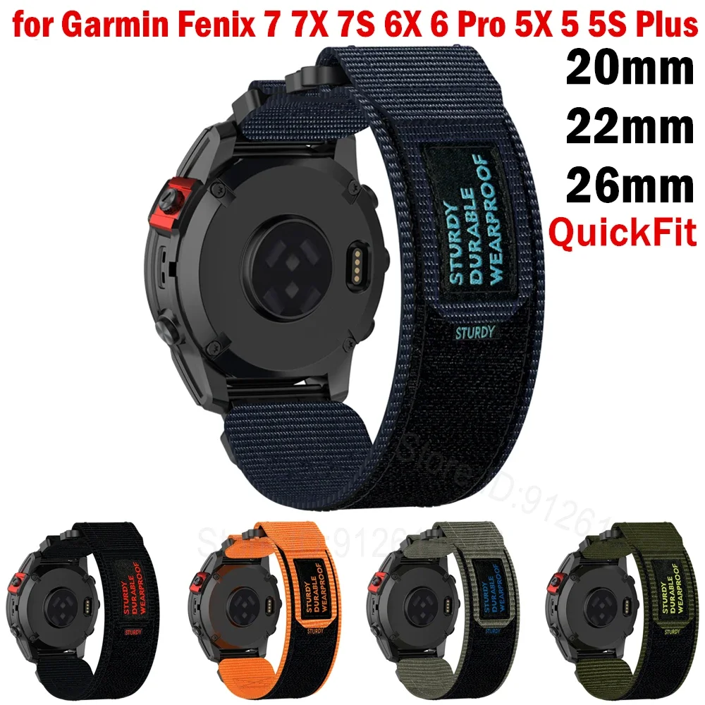 20 22 26MM Nylon Strap For Garmin Fenix 7 7X 7S 6X 6S 6 Pro 5S 5 5X Plus Quick Fit bracelet Tactix 7 Pro Smart Watch Wristbands
20 22 26MM Nylon Strap For Garmin Fenix 7 7X 7S 6X 6S 6 Pro 5S 5 5X Plus Quick Fit bracelet Tactix 7 Pro Smart Watch Wristbands