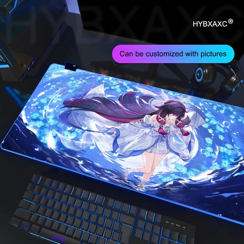 900X400 MousePad RGB Gaming Mouse Pad Desk Mat HD Gamer Large LED Light XXL Kawaii Columbina Mouse Pads Genshin Impact Mouse Pad
900X400 MousePad RGB Gaming Mouse Pad Desk Mat HD Gamer Large LED Light XXL Kawaii Columbina Mouse Pads Genshin Impact Mouse Pad
