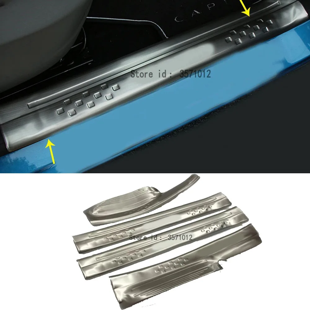 For Renault Captur Kaptur 2015 2016 2017 2018 2019 Styling Cover Stainless Steel Pedal Door Sill Scuff Plate Inner Threshold
For Renault Captur Kaptur 2015 2016 2017 2018 2019 Styling Cover Stainless Steel Pedal Door Sill Scuff Plate Inner Threshold