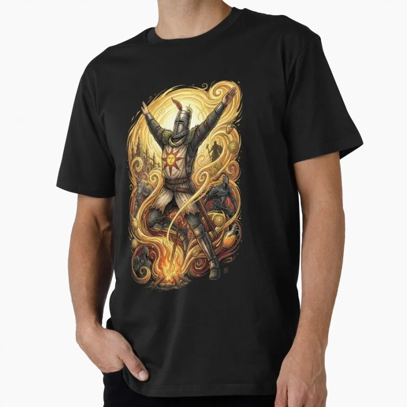 Solaire of Astora Praise the Sun Knight Gift T-shirt Dark Souls Graphic clothes Retro Bloodborne Game Tee All size Tops S-6XL
Solaire of Astora Praise the Sun Knight Gift T-shirt Dark Souls Graphic clothes Retro Bloodborne Game Tee All size Tops S-6XL