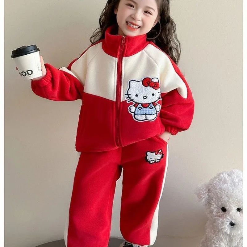 Kawaii Hello Kitty Sanrio Children Cute Cartoon Comfortable Warm Sportswear Cotton Padded Jacket Hoodie Trousers Gift for Kids
Kawaii Hello Kitty Sanrio Children Cute Cartoon Comfortable Warm Sportswear Cotton Padded Jacket Hoodie Trousers Gift for Kids