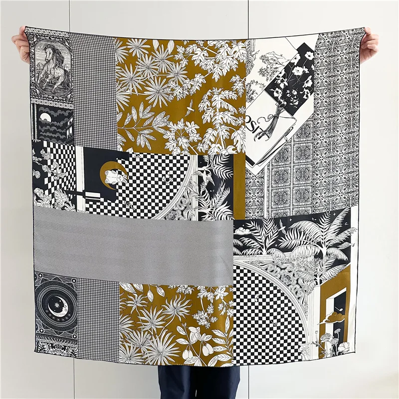 Grey Mulberry Silk Scarf 110cm Scarfs Luxury Designer Women Summer Square Shawls Head Hair Bandannas Tops Accessories 110cm
Grey Mulberry Silk Scarf 110cm Scarfs Luxury Designer Women Summer Square Shawls Head Hair Bandannas Tops Accessories 110cm