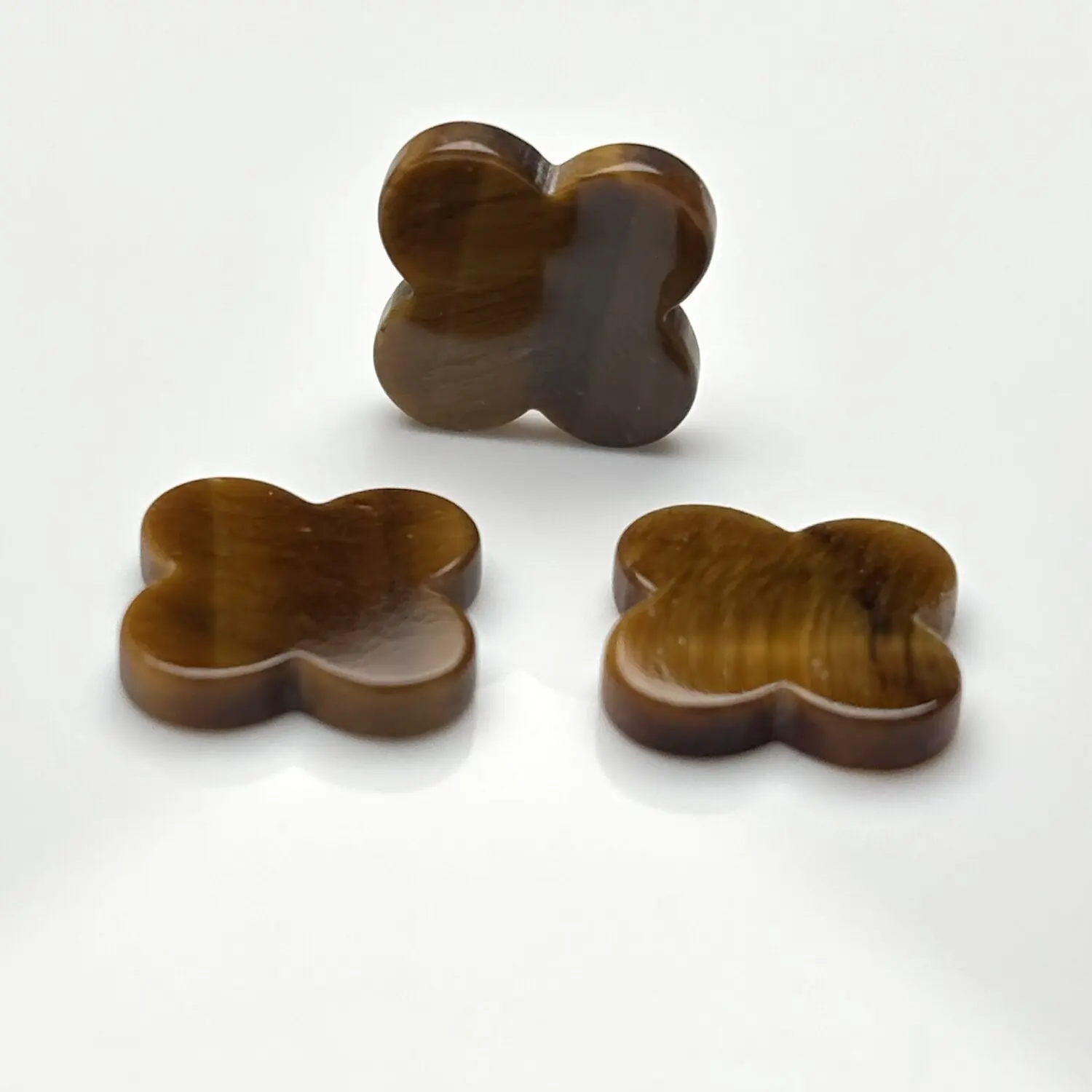 Natural Four Leaf Clover Stone 1PCS 8-14mm Natural Tiger Obsidian Gemstone For Bracelet Necklace Jewelry 
Natural Four Leaf Clover Stone 1PCS 8-14mm Natural Tiger Obsidian Gemstone For Bracelet Necklace Jewelry