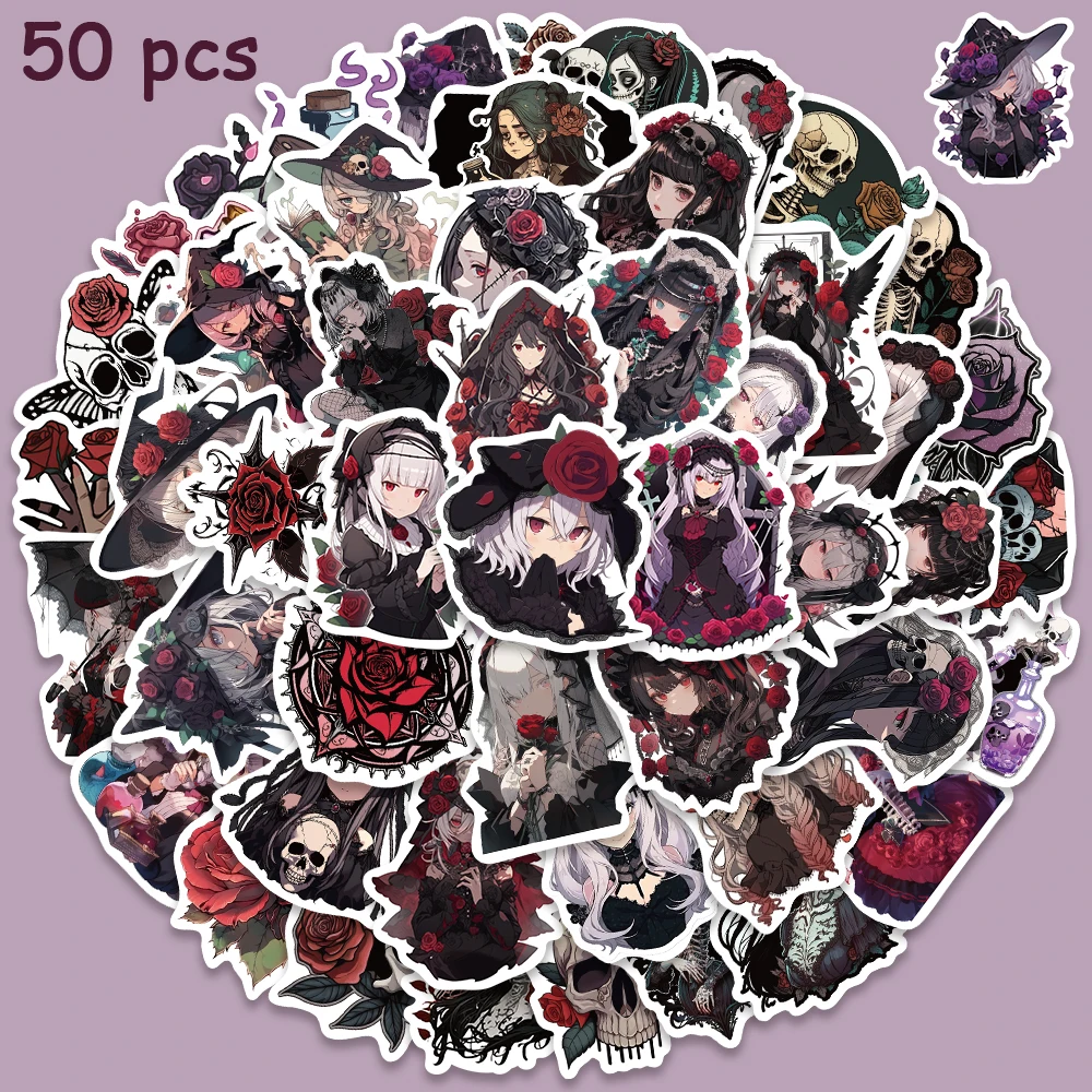 50pcs Dark Gothic Rose Girls Stickers Waterproof For Laptop Luggage Skateboard Fridge PS5 Scrapbook Diary Decals Stickers
50pcs Dark Gothic Rose Girls Stickers Waterproof For Laptop Luggage Skateboard Fridge PS5 Scrapbook Diary Decals Stickers