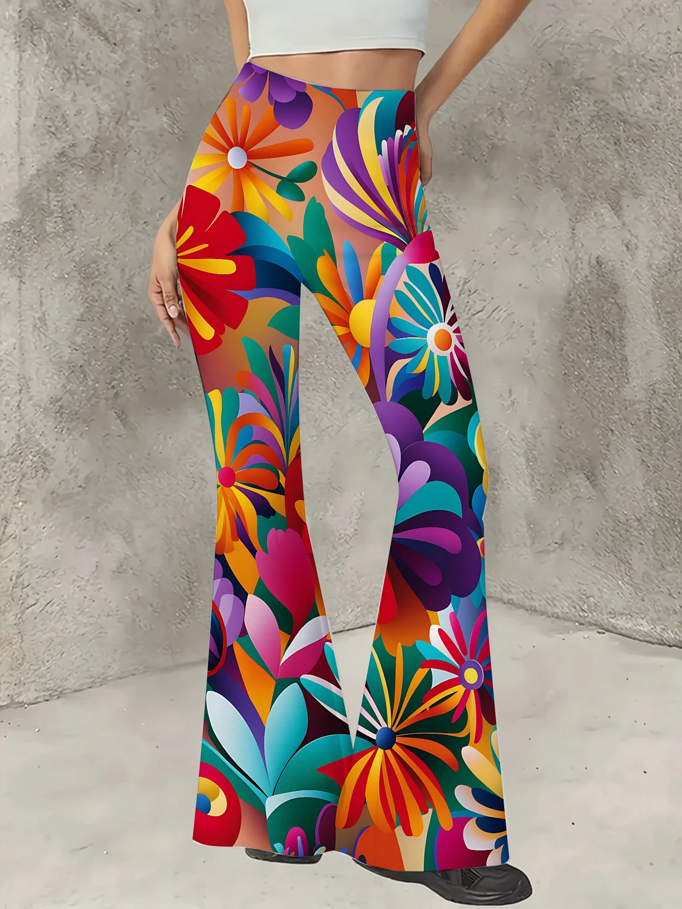 Women's Printed Flare Pants Y2K High Waist Bell Bottom Trousers Streetwear
Women's Printed Flare Pants Y2K High Waist Bell Bottom Trousers Streetwear