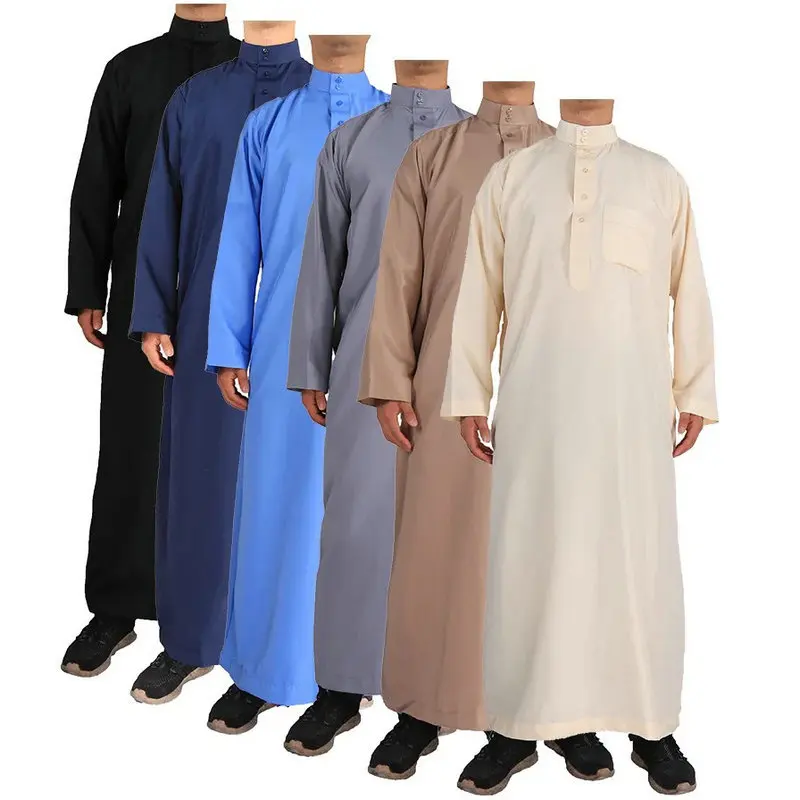 Hot Sale Middle East Arabian Men's Robe New Large Size Solid Color Dubai Ethnic Men's Robe Cosplay Costumes
Hot Sale Middle East Arabian Men's Robe New Large Size Solid Color Dubai Ethnic Men's Robe Cosplay Costumes